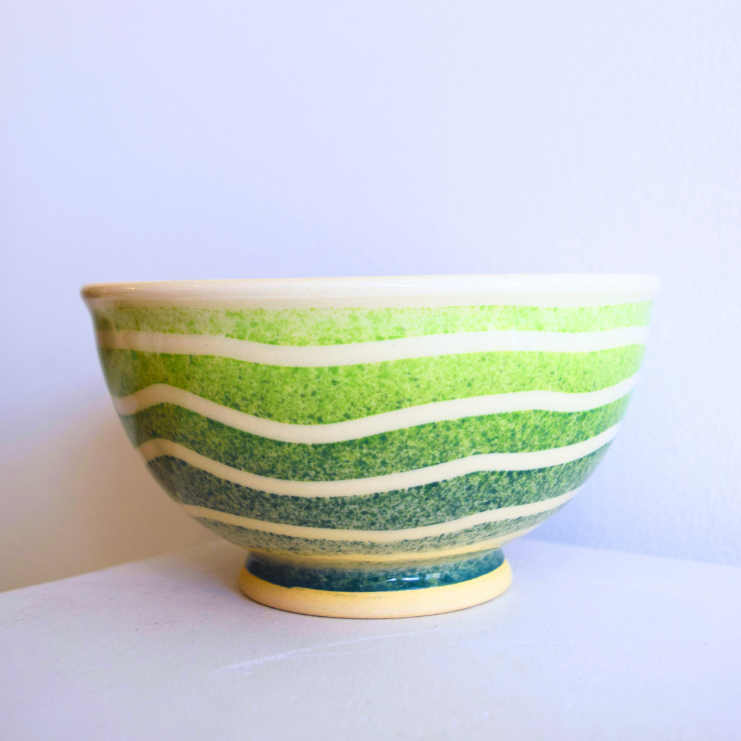 Alemian, Ashod - Bowl (green & white)