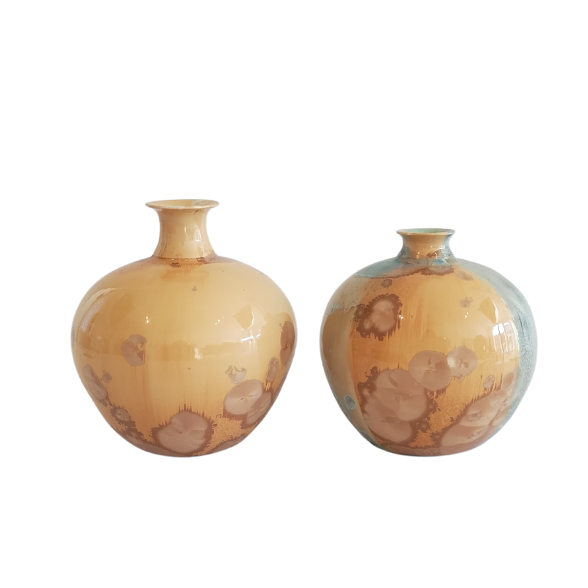 Pothier, Ronald - Vase crystalline (jaune/yellow)