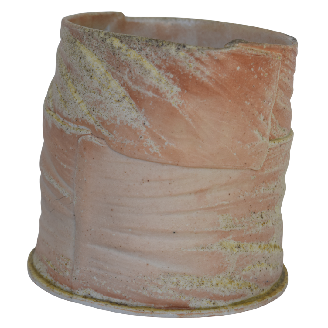 Griffin, Margaret – Cylindre ondulé large et bas, non émaillé / Low, wide unglazed ripple cylinder