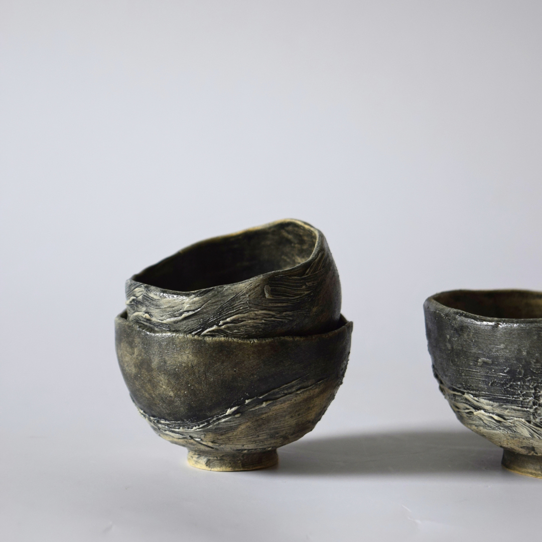 Nicol, Jillian - Ancient Ocean Cup (small with foot)