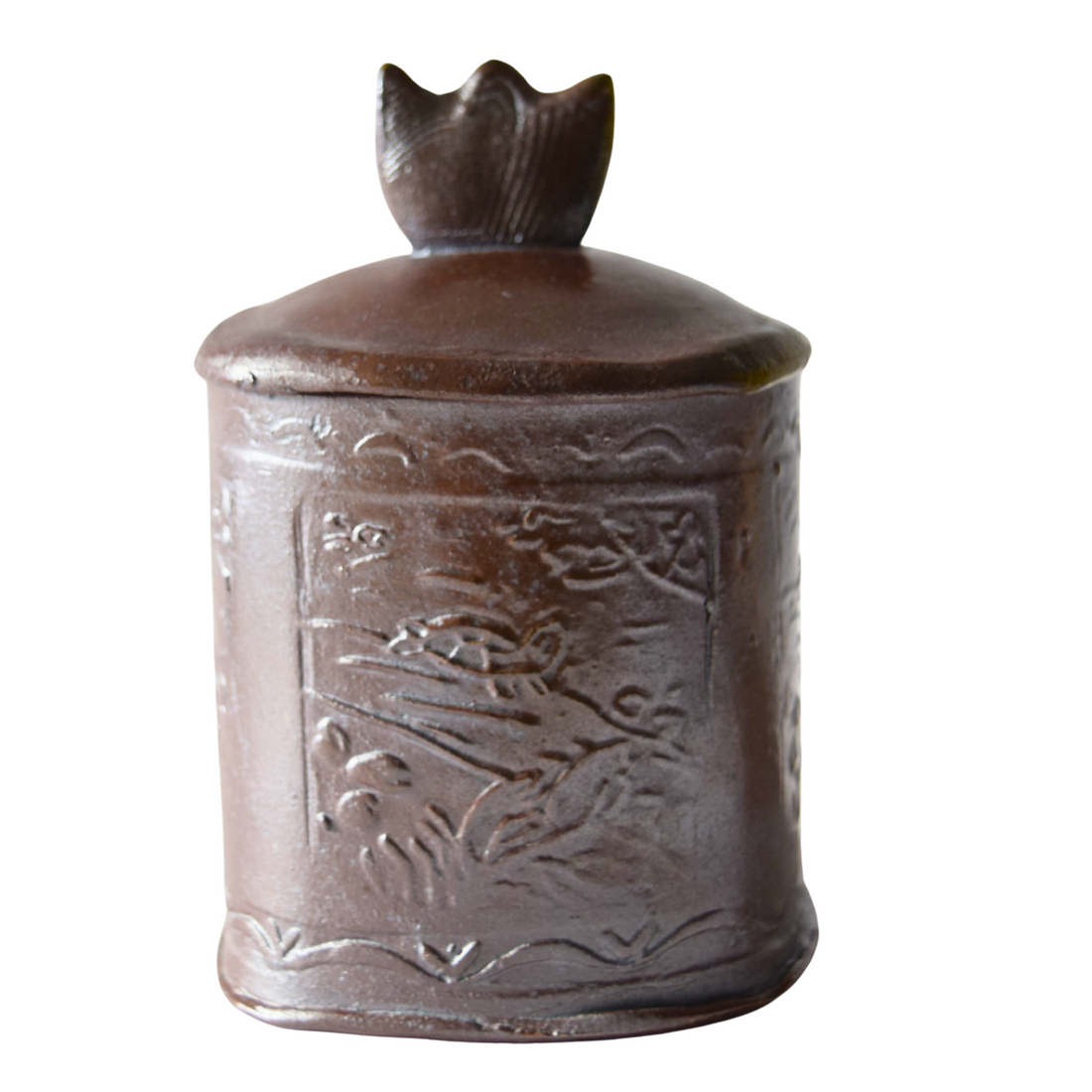 Gibbard, Catherine - Turtle lidded jar / pot à couvercle avec motifs tortue