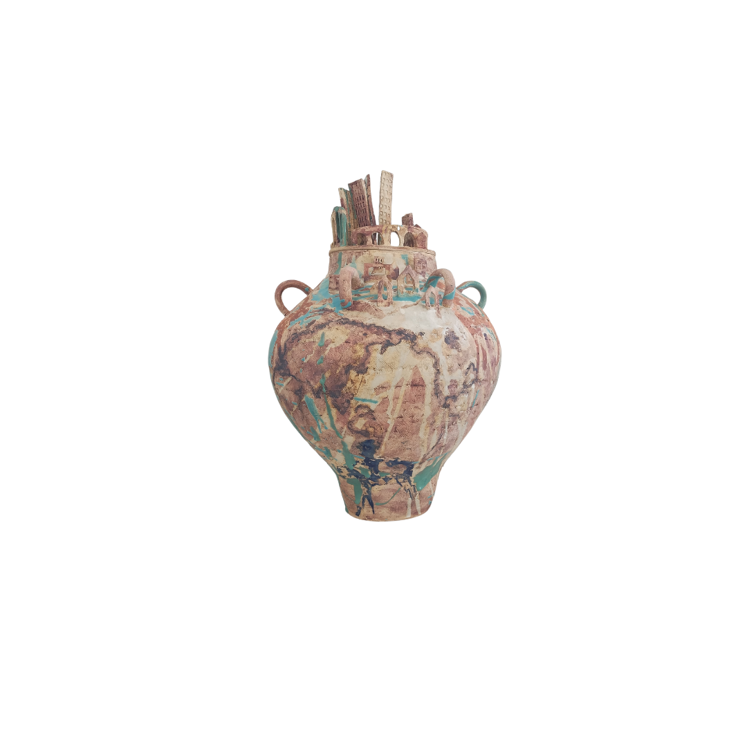 Scope, Gaby - Vase "Layers of a landscape"
