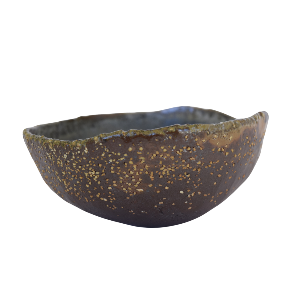 Griffin, Margaret – Bol pincé neriage émaillé / Neriage pinched bowl, glazed