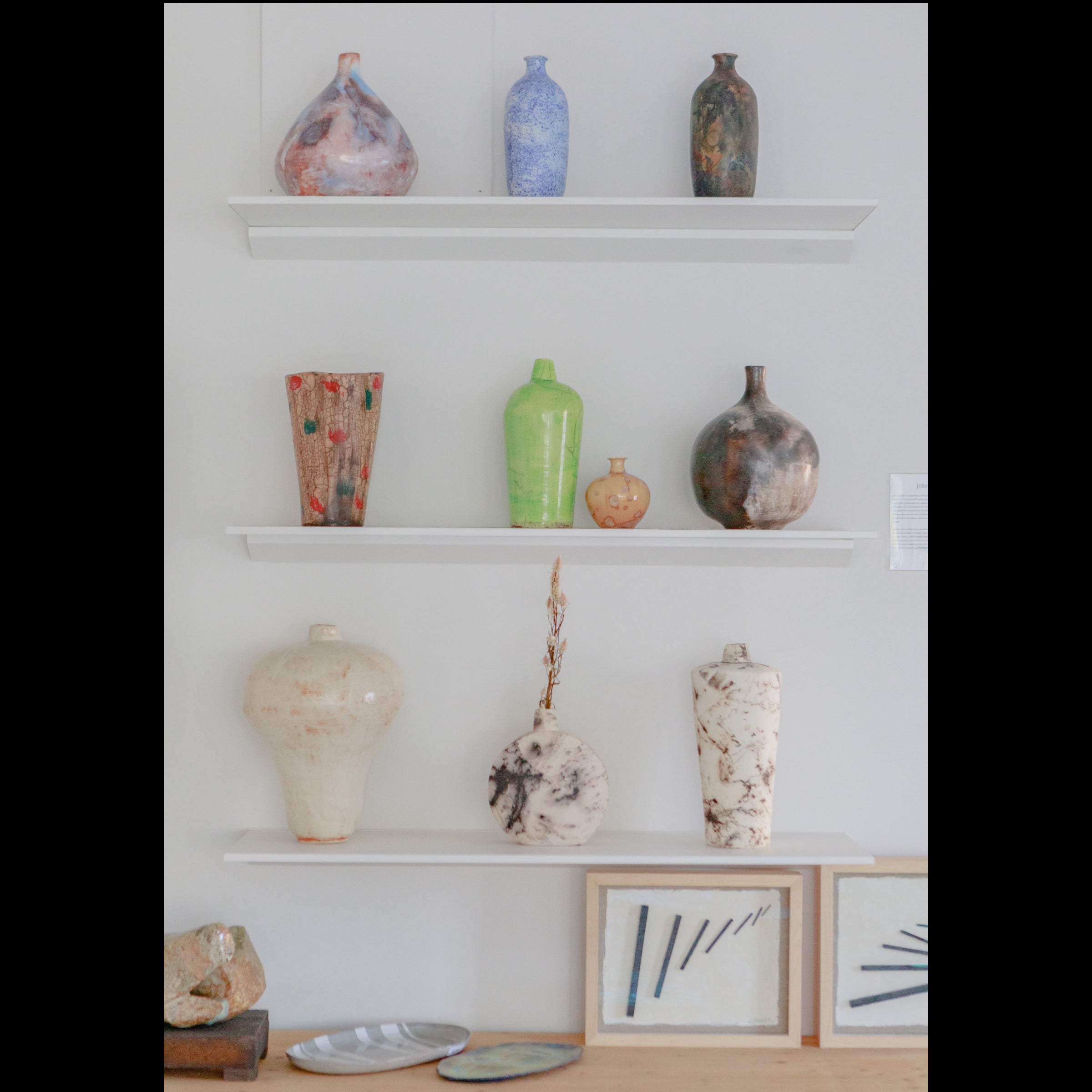 Davidson, John - Raku Lime Vase 77