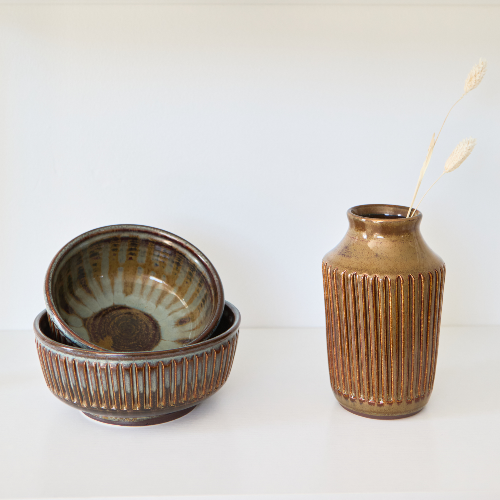 Alemian, Ashod - Vase cannelé / Fluted vase