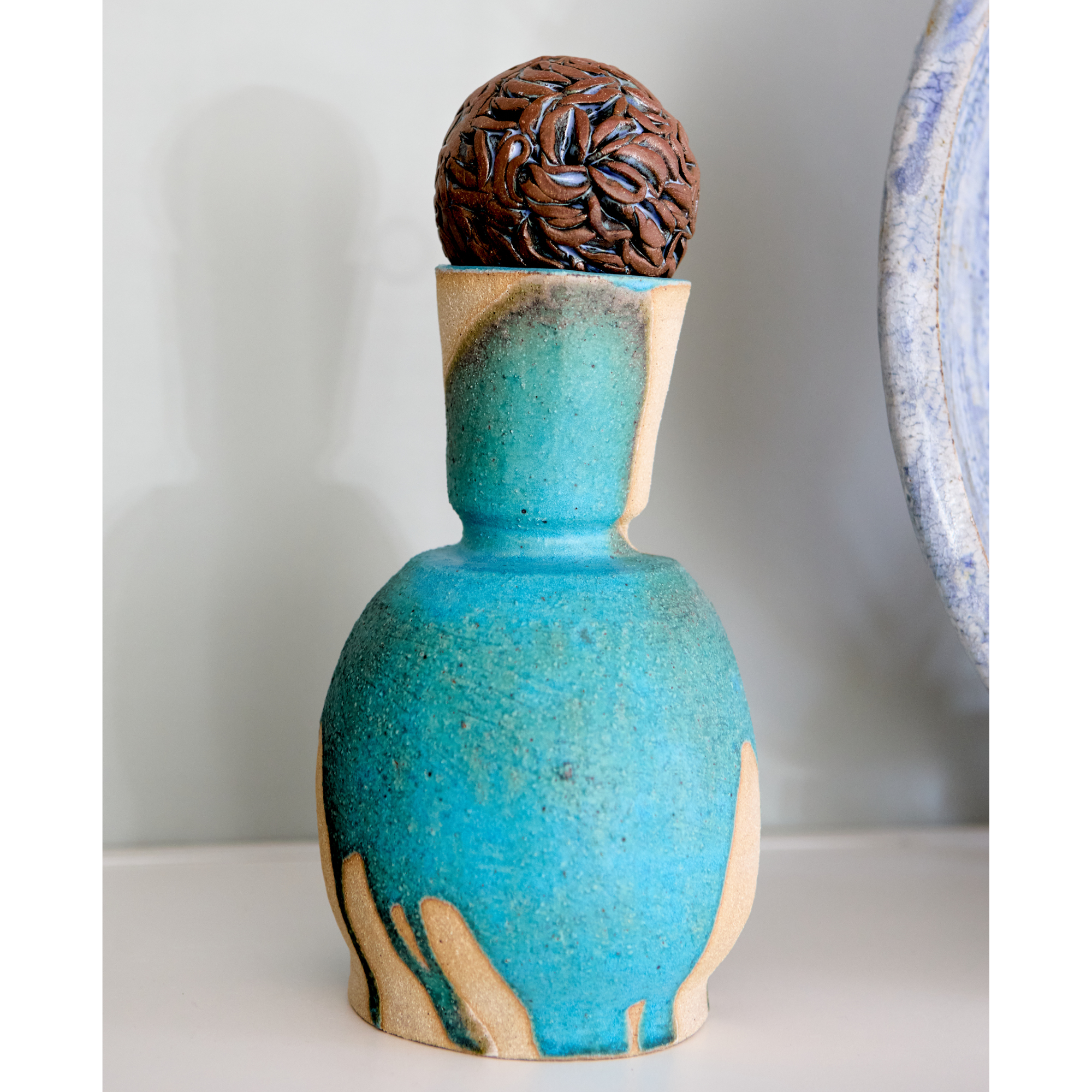 Griffin, Margaret - Vase turquoise 01