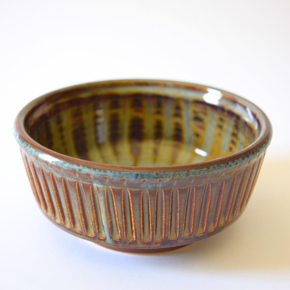 Alemian, Ashod - Fluted Bowl (brown) small