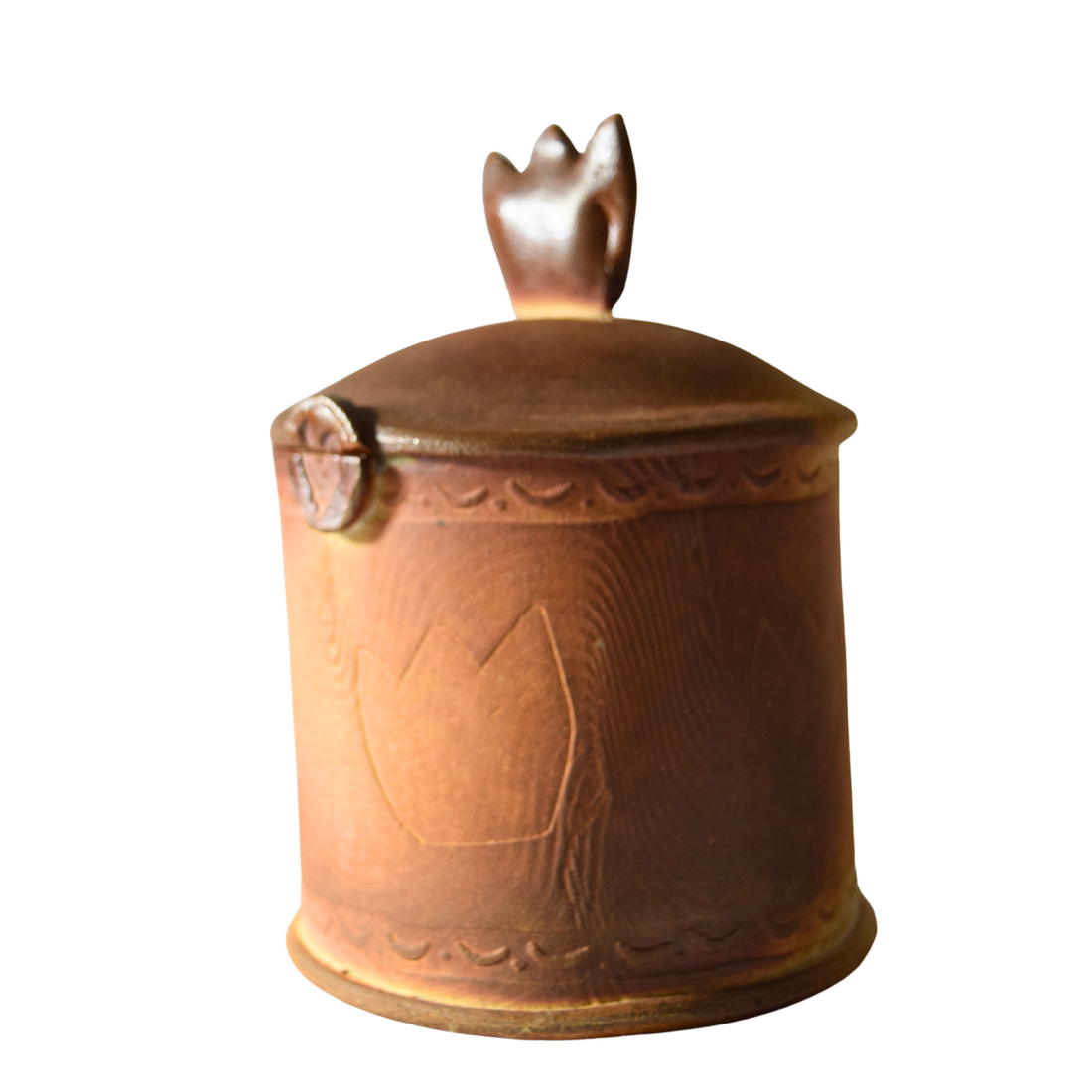 Gibbard, Catherine - Tulip lidded jar / pot à couvercle avec motifs de tulip (1)